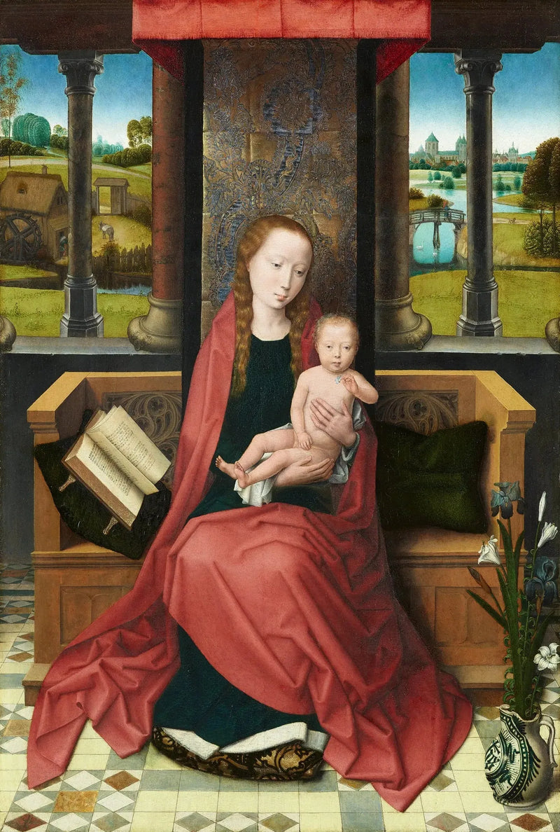 De Maagd en het Kind op Troon - Hans Memling