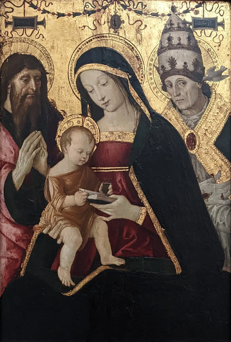 De Maagd en het Kind tussen Sint Jerome en Sint Gregorius de Grote - Pinturicchio