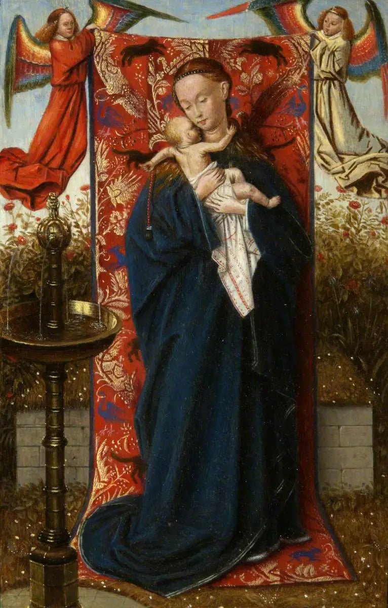 De Maagd en het Kind bij de fontein - Jan van Eyck

Source:
La Vierge et l'Enfant à la fontaine - Jan van Eyck