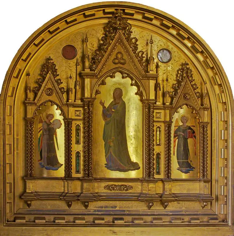 Het Beeld van de Maagd, geflankeerd door muzikale engelen - Fra Angelico

Source:
La Vierge, flanquée d'anges musiciens - Fra Angelico