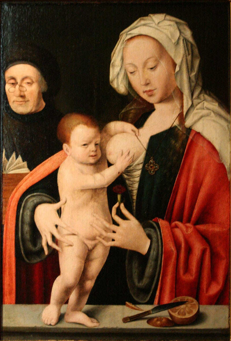 De Maagd, het Kind en een donateur - Joos van Cleve