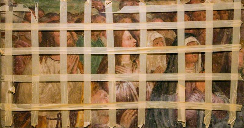 De Maagd, de Apostelen en de Heiligen - Bernardino Luini