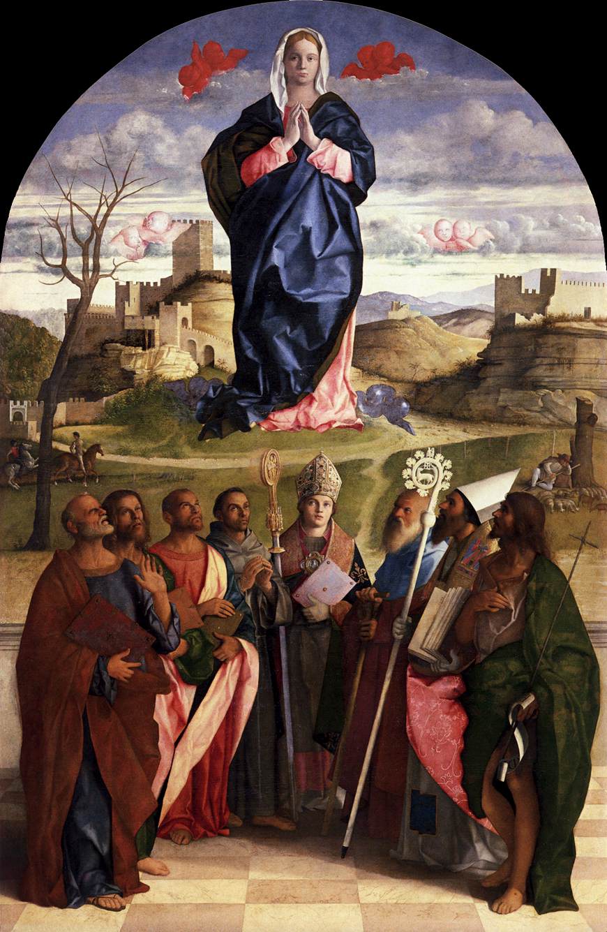 La Vierge Marie en gloire avec les saints - Giovanni Bellini - Alpha Reproduction