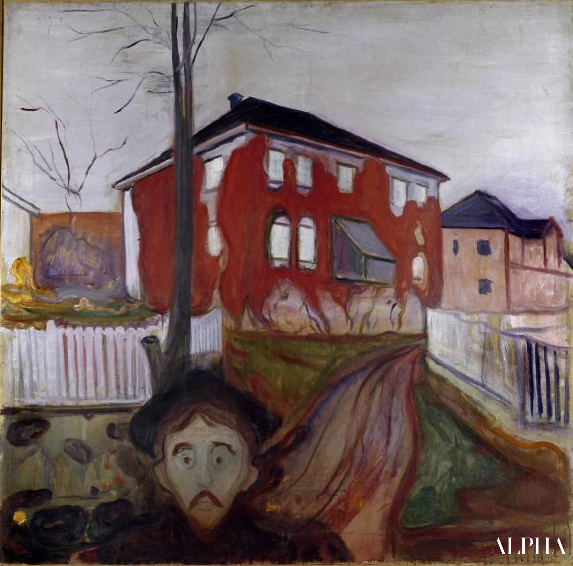 De Rode Maagdwijngaard - Edvard Munch - Hoogwaardige reproducties van schilderijen en doeken