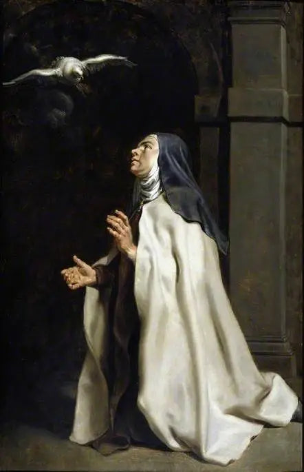 De visie van de duif van Thérèse d'Avila - Peter Paul Rubens