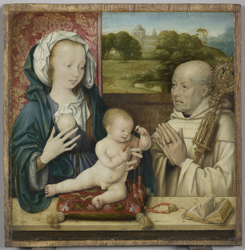 De Visie van Sint Bernard - Joos van Cleve