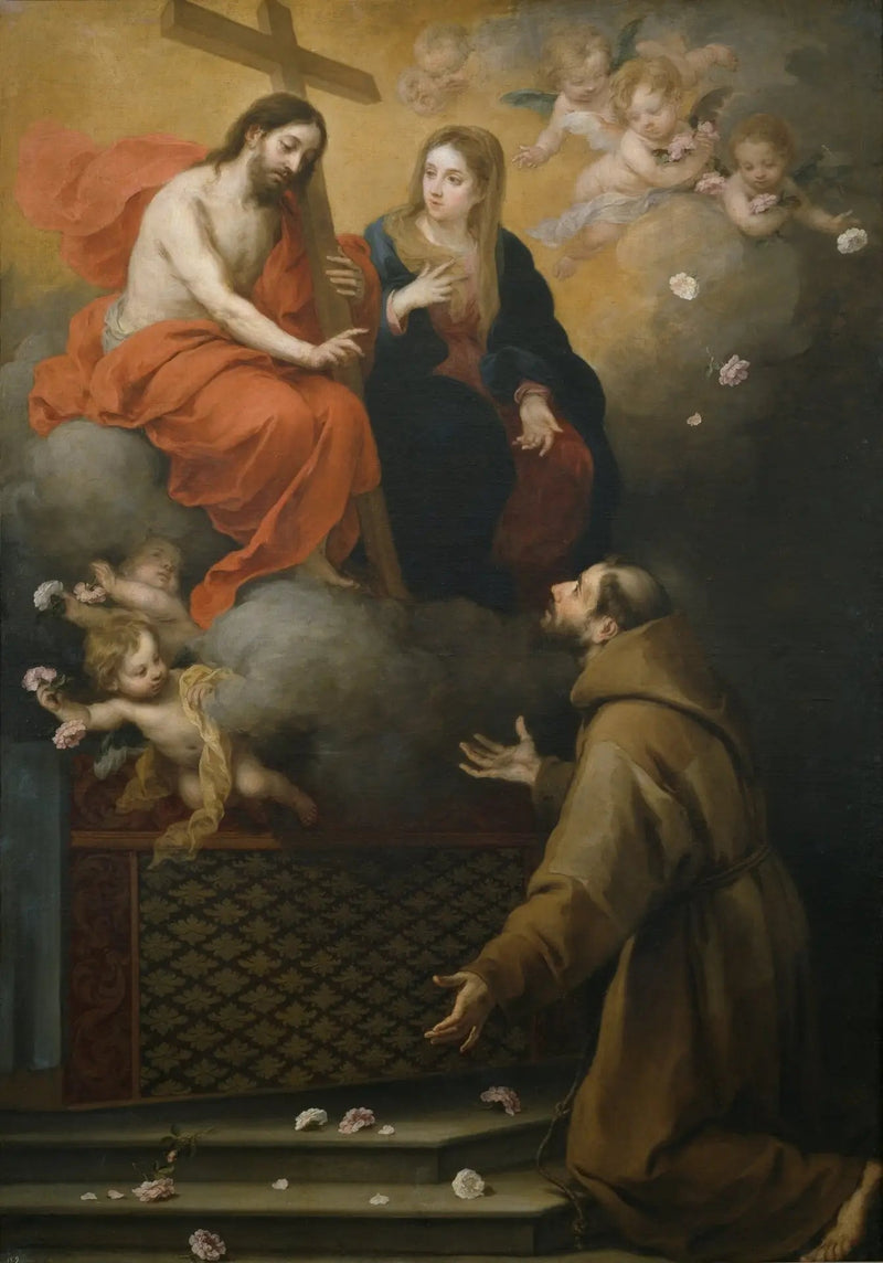 De visie van Sint-Franciscus op de Portiuncula - Bartolomé Esteban Murillo

Source:
La vision de saint François à la Portioncule - Bartolomé Esteban Murillo