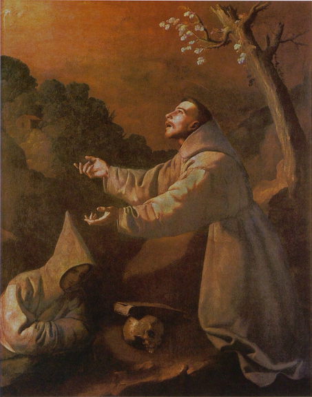 De visie van Sint Franciscus - Francisco de Zurbarán