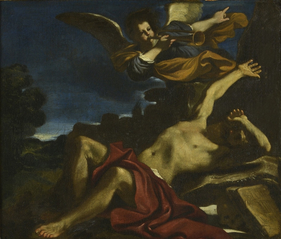 La vision de saint Jérôme - Guercino image 1 copie de tableau peinte à la main