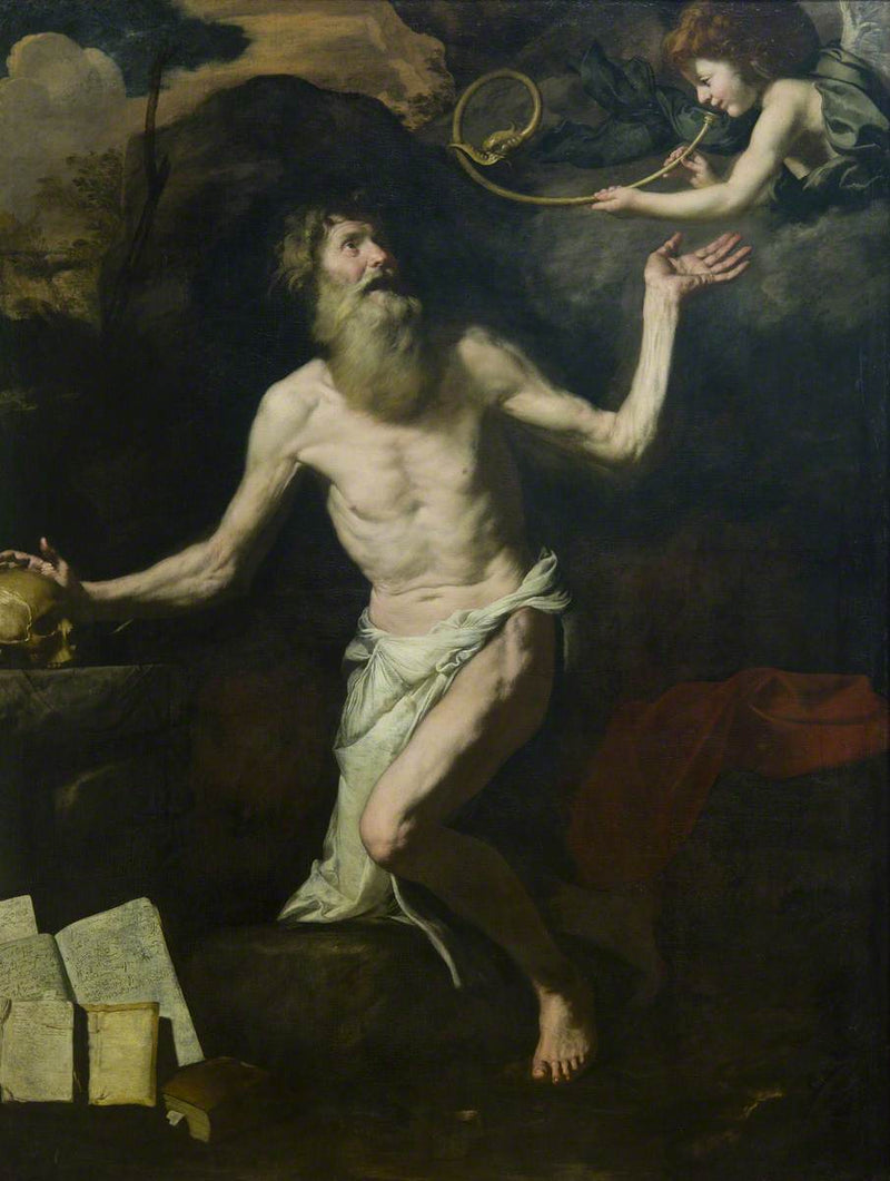 De visie van Sint-Jerome - Jusepe de Ribera