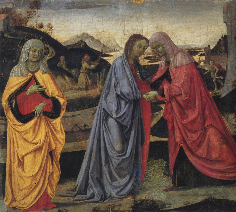 De Bezoeking van de Maagd met Sint-Anne - Pietro Perugino