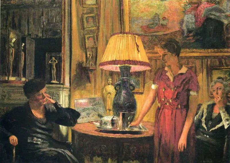 Het bezoek aan mevrouw Hessel - Édouard Vuillard