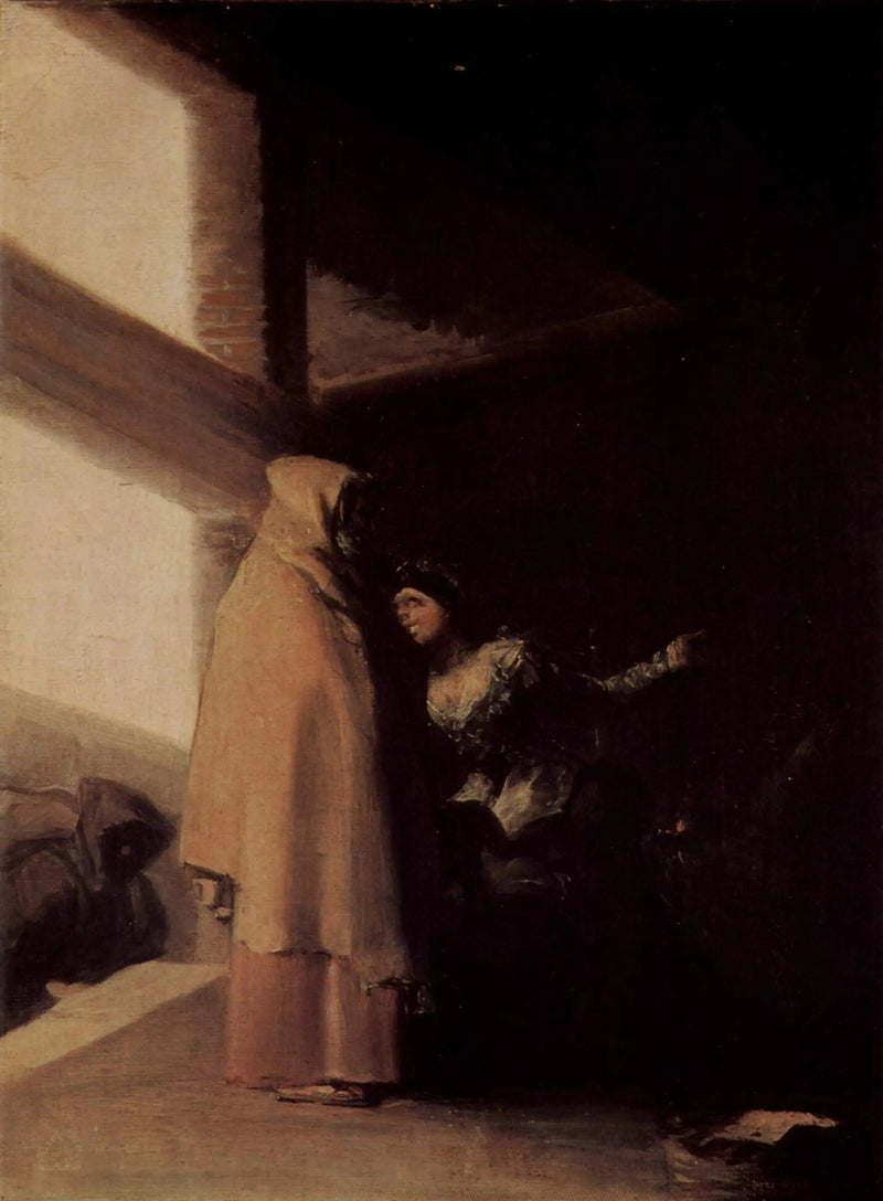 Het bezoek van de broer - Francisco de Goya