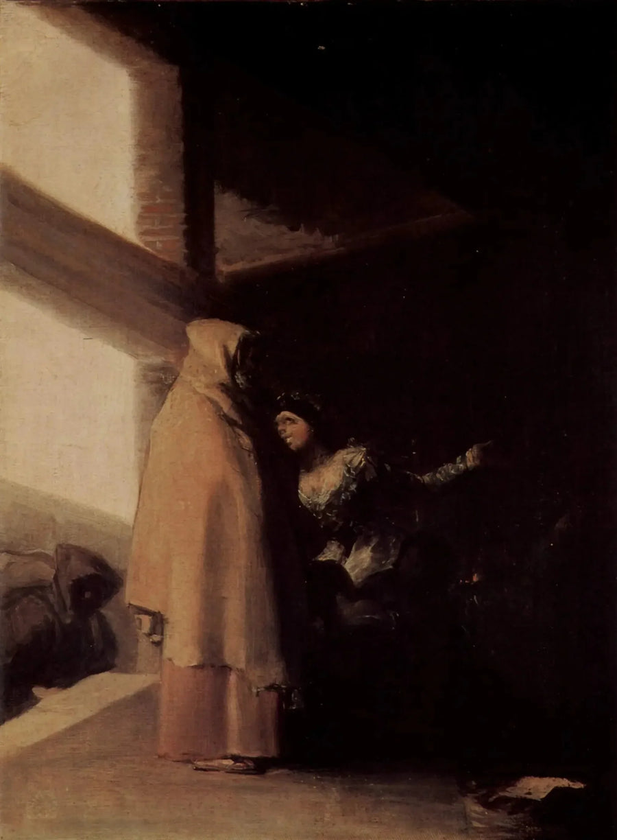 Het bezoek van de broer - Francisco de Goya