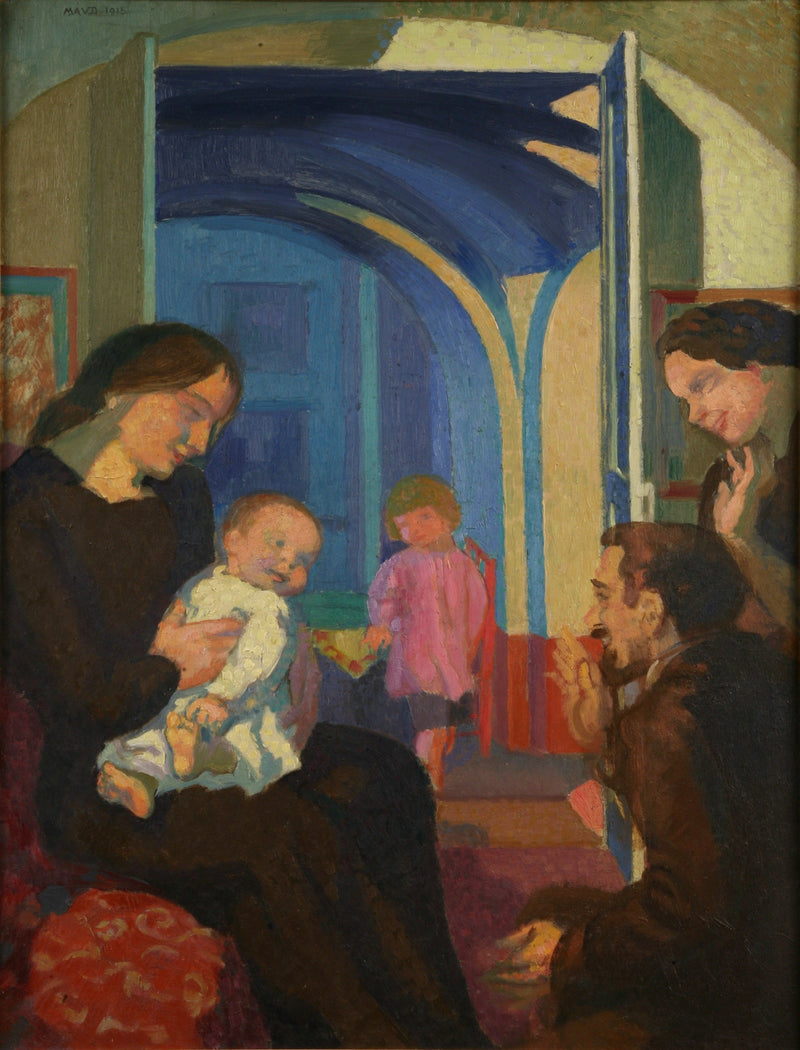 De bezoek van de peetouder - Maurice Denis