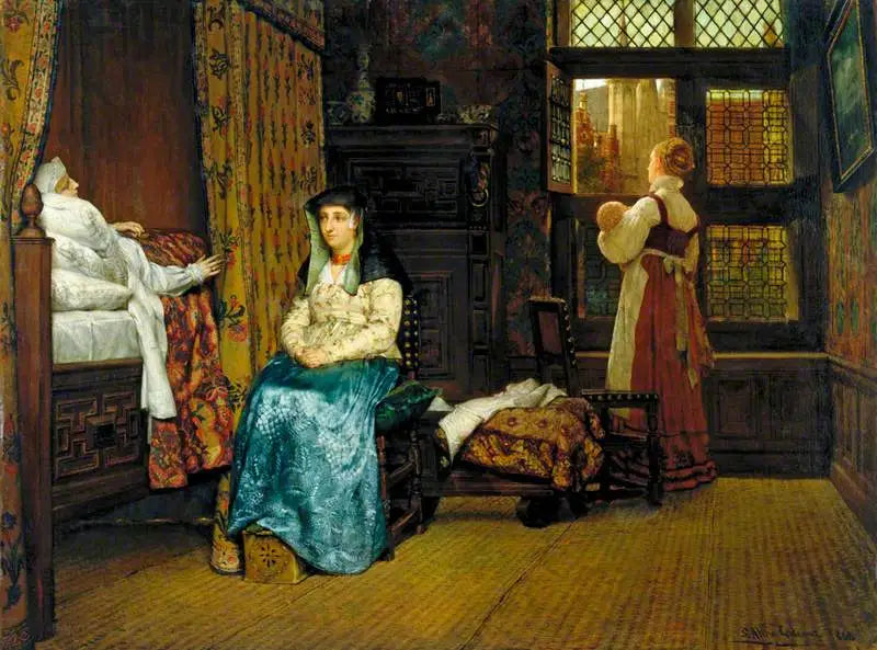 La Visite : Een Nederlandse Interieur - Lawrence Alma-Tadema