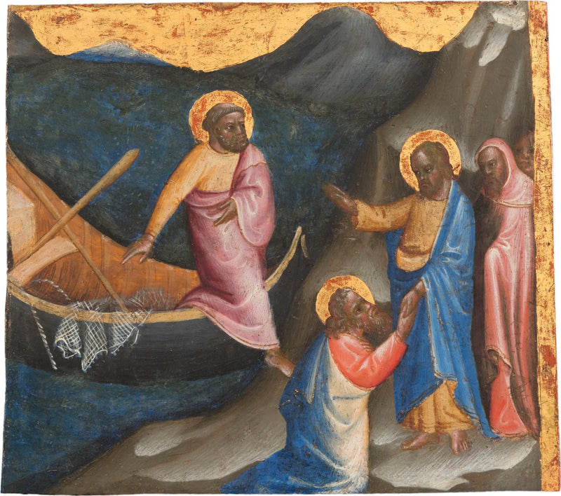 De roeping van de heiligen Petrus en Andreas - Gentile da Fabriano