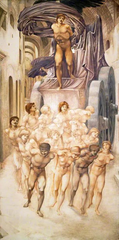 De Liefdesauto (Het Pad van de Liefde) - Edward Burne-Jones