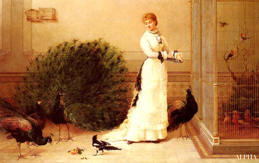 La volière - Heywood Hardy - Reproductions de tableaux et peintures haut de gamme
