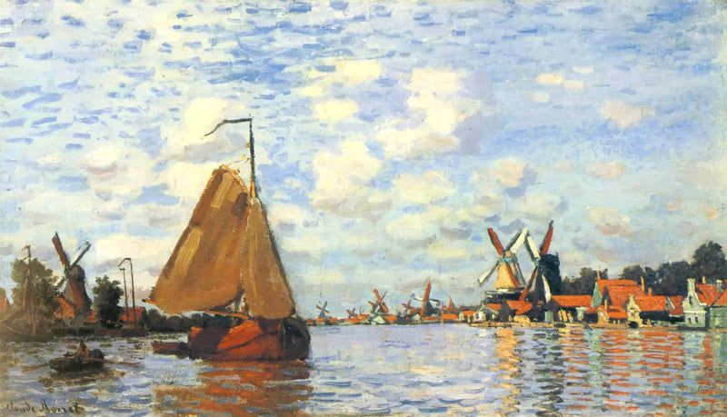 De Zaan bij Zaandam - Claude Monet
