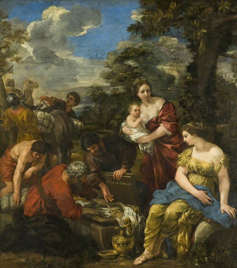 Laban op zoek naar zijn idolen - Pietro da Cortona