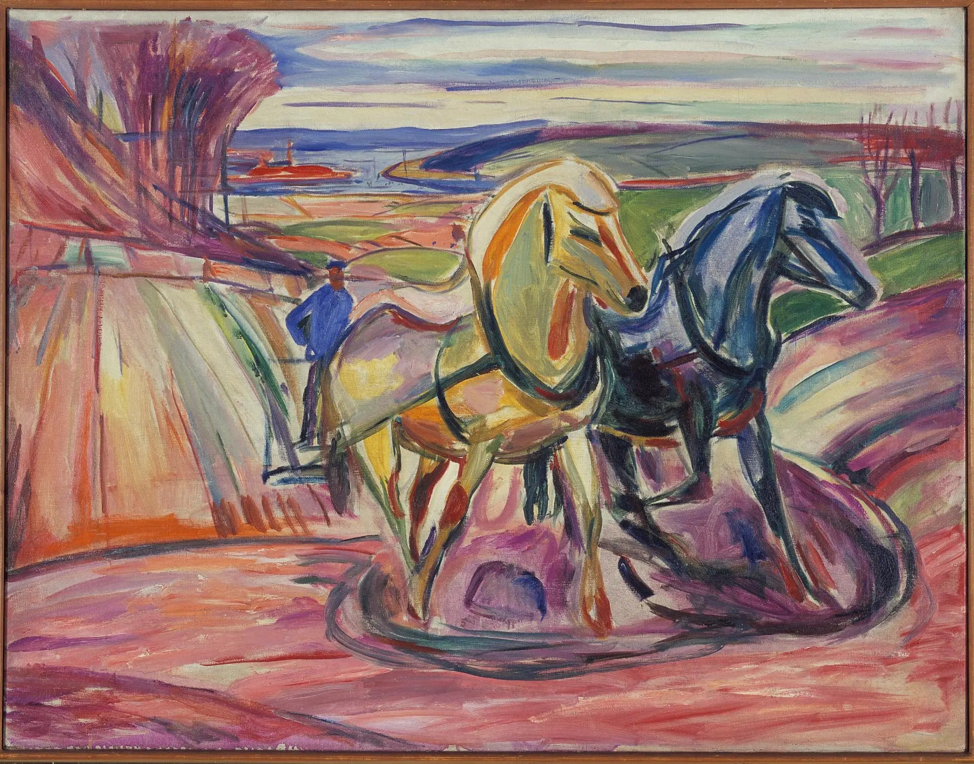 Reproduction du tableau « Labourage de printemps - Edvard Munch » par Alpha Reproduction en peinture à l’huile