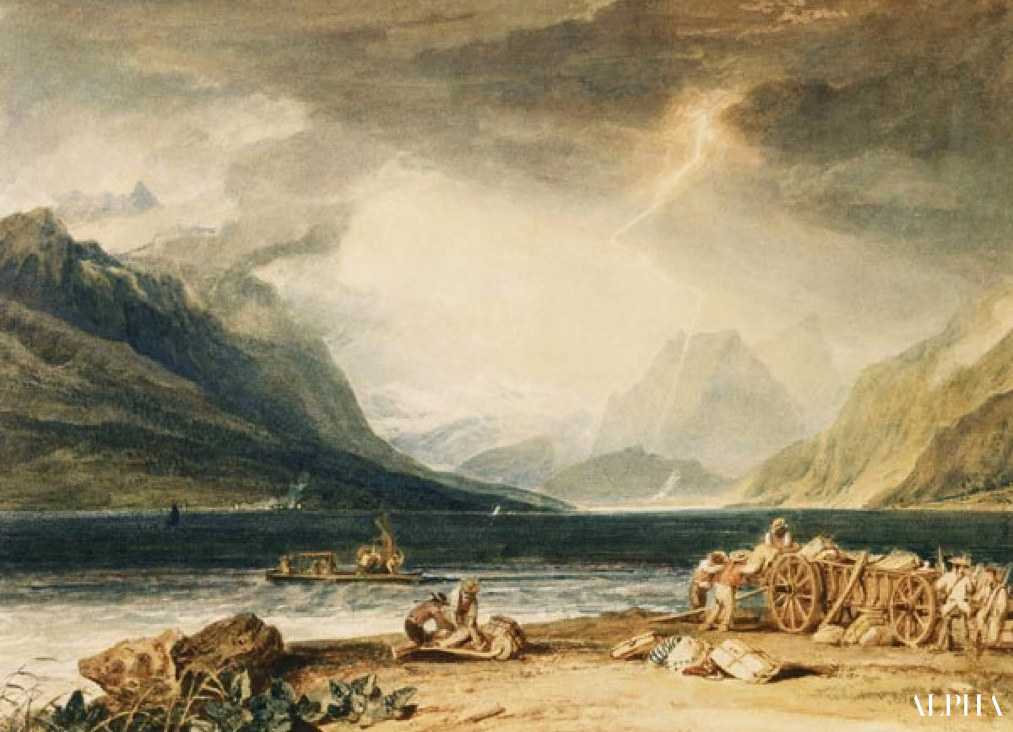 Thunermeer - William Turner - Reproducties van schilderijen en hoogwaardige schilderijen