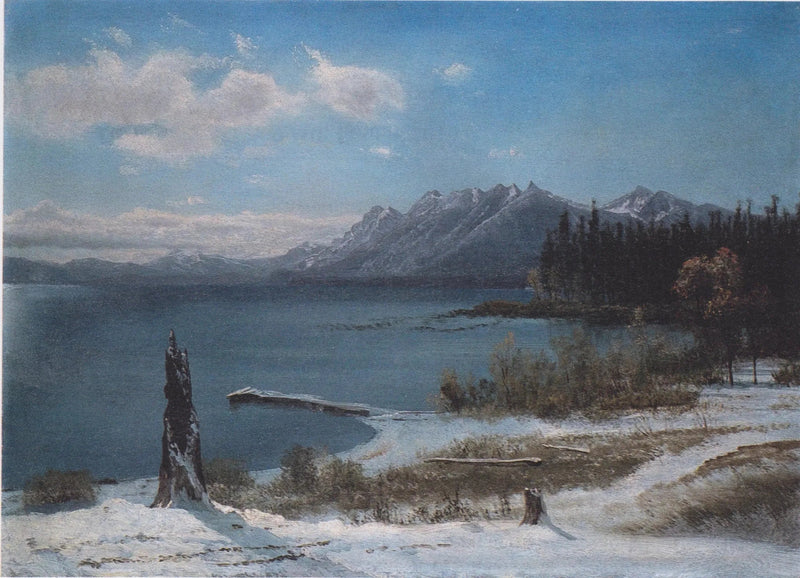 Tahoe Meer in de winter - Albert Bierstadt

Source:
Lac Tahoe en hiver - Albert Bierstadt