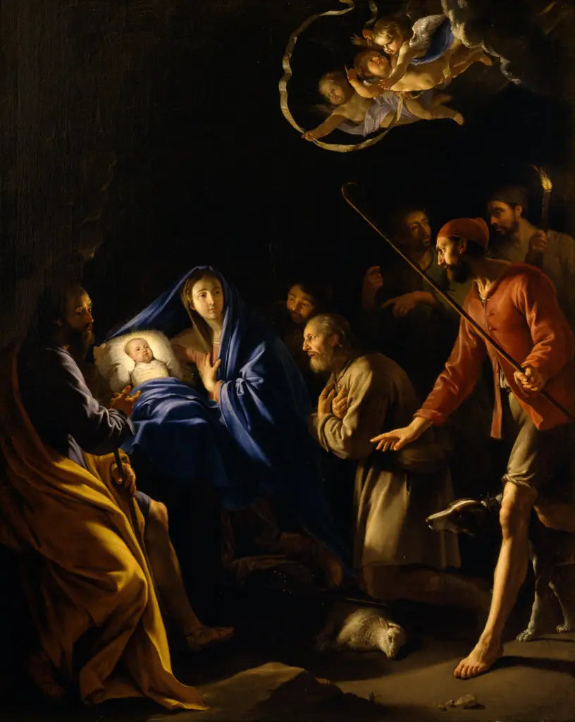 L’Adoration des bergers - Philippe de Champaigne - Alpha Reproduction