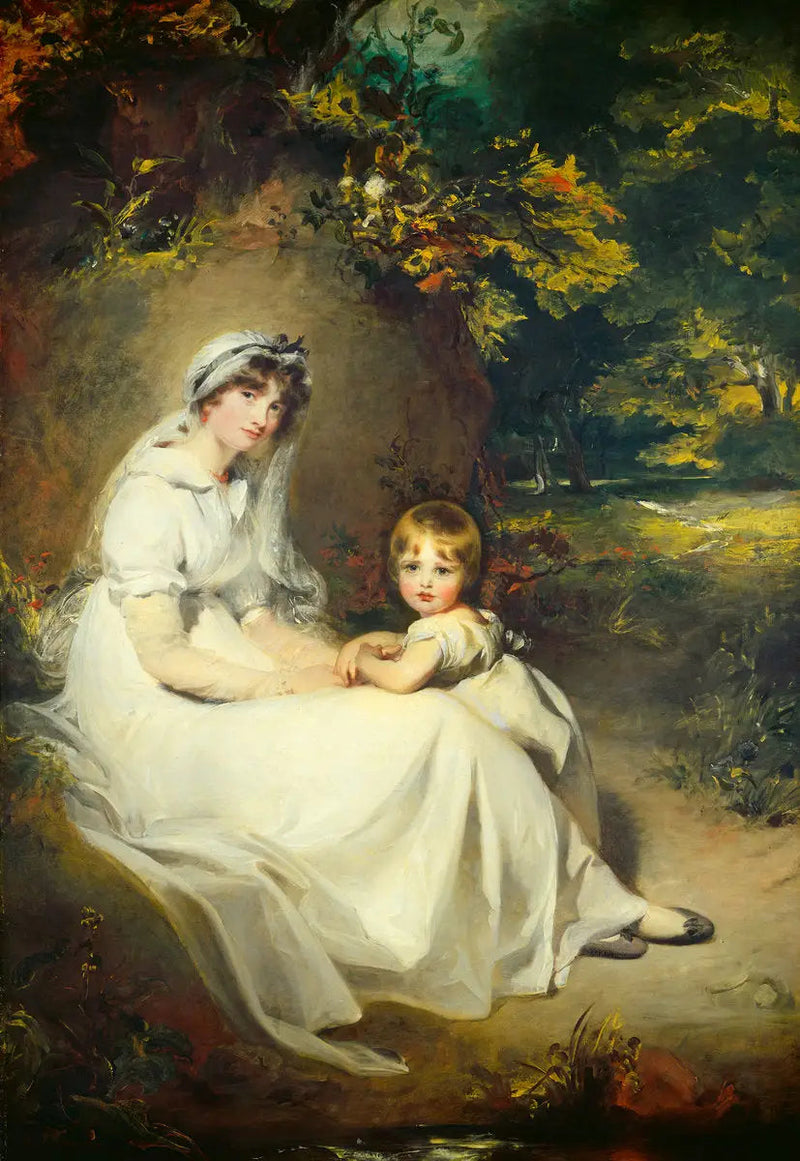 Mevrouw Mary Templetown en haar oudste zoon - Thomas Lawrence