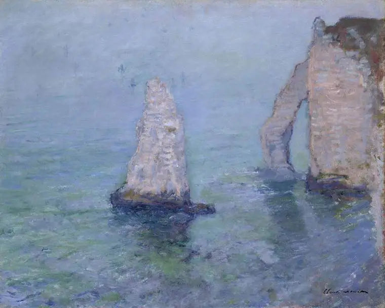De rotsnaald en de Avalpoort, Étretat - Claude Monet
