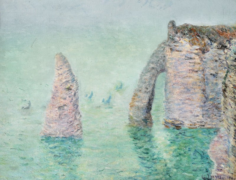 L’aiguille Et La Porte D’aval (étretat) - Gustave Loiseau - Alpha Reproduction
