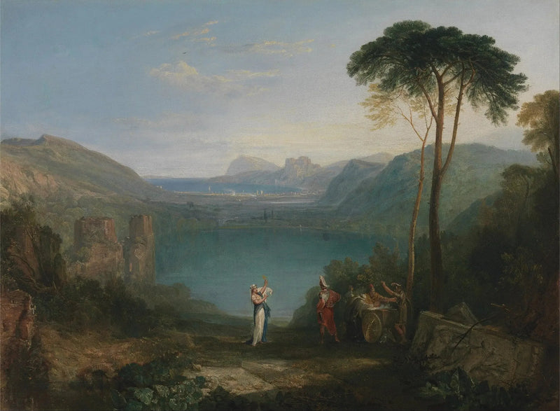 Het Avernusmeer: Aeneas en de Cumaeaanse Sibille - J. M. W. Turner