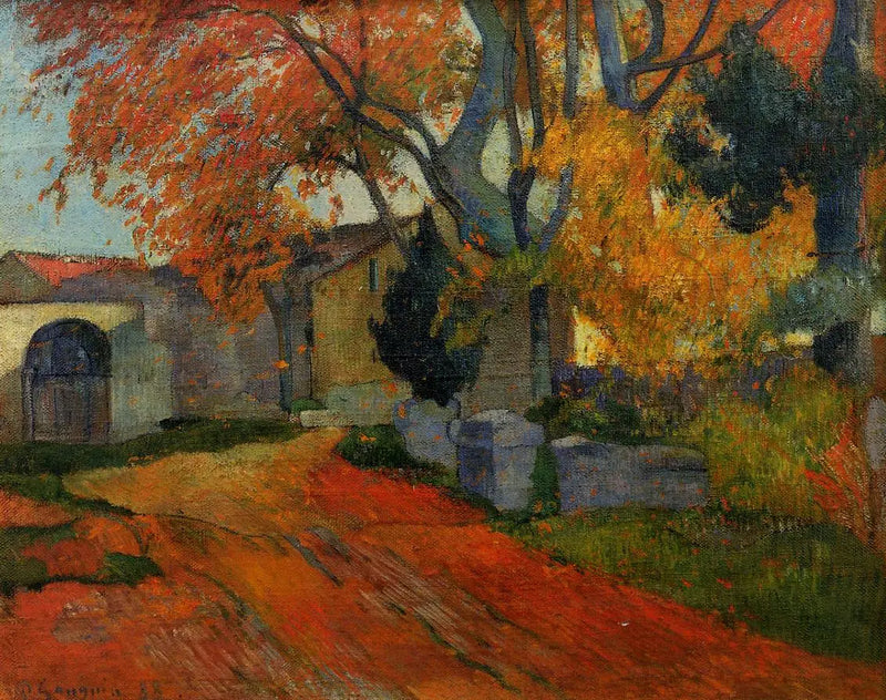 De Allée van de Alyscamps - Paul Gauguin