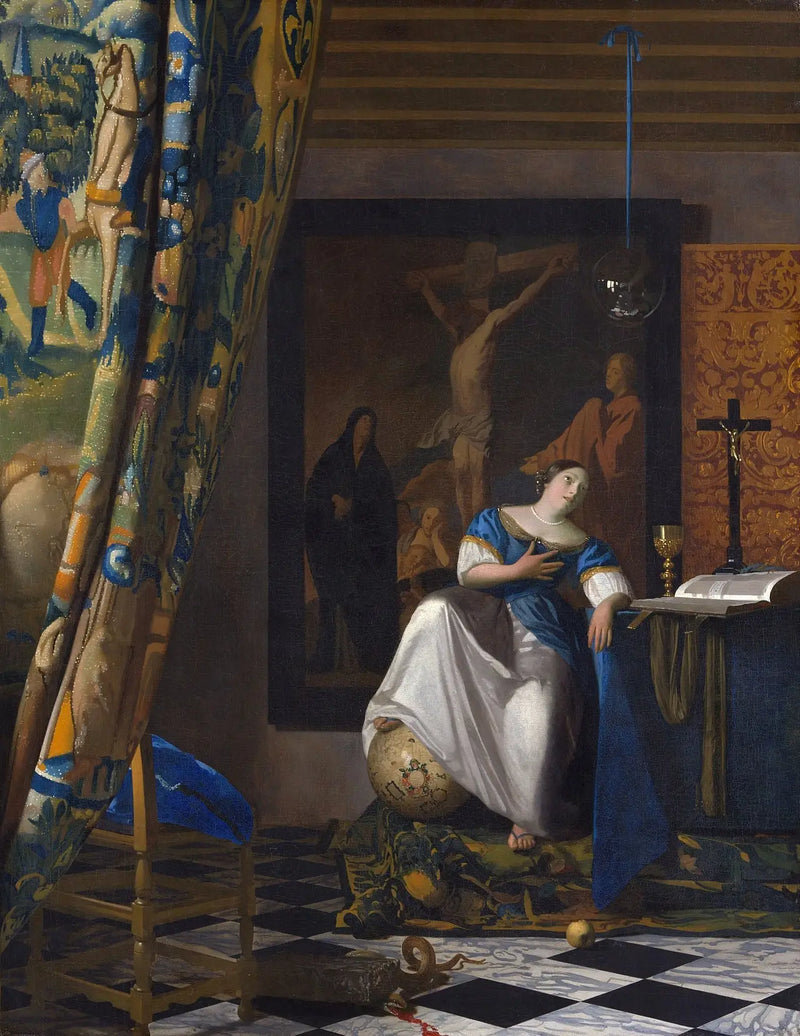 De Allegorie van het Geloof - Johannes Vermeer