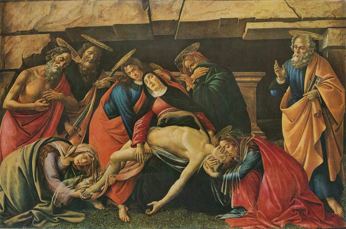 De klaagzang over de dode Christus van München, circa 1490-1495 - Botticelli