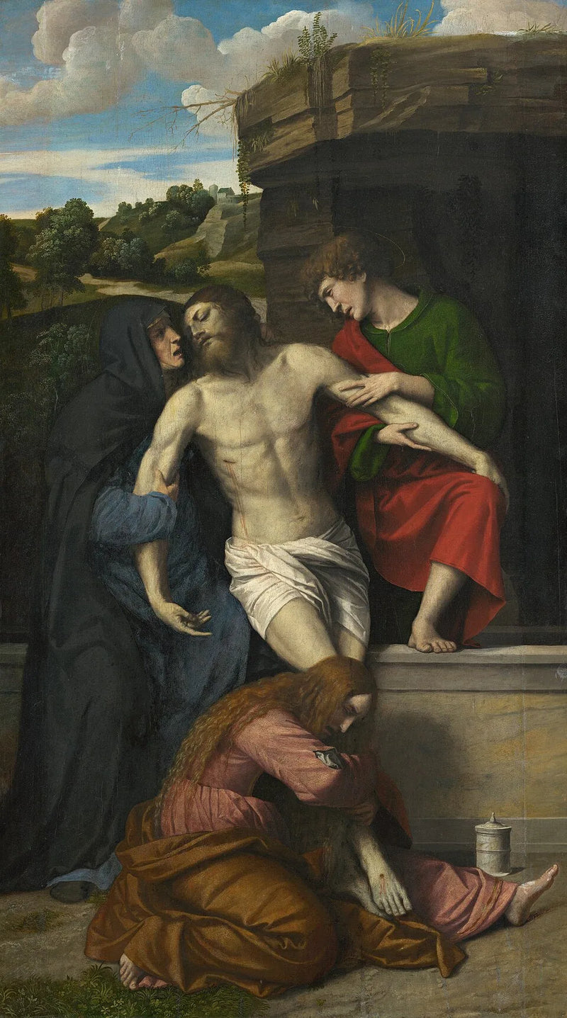 Lamentatie over de gestorven Christus - Alessandro Bonvicino