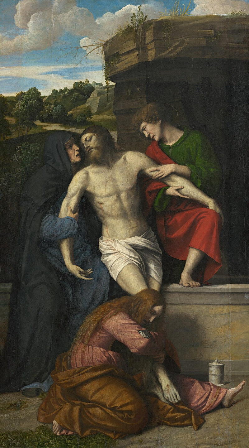 Lamentatie over de gestorven Christus - Alessandro Bonvicino
