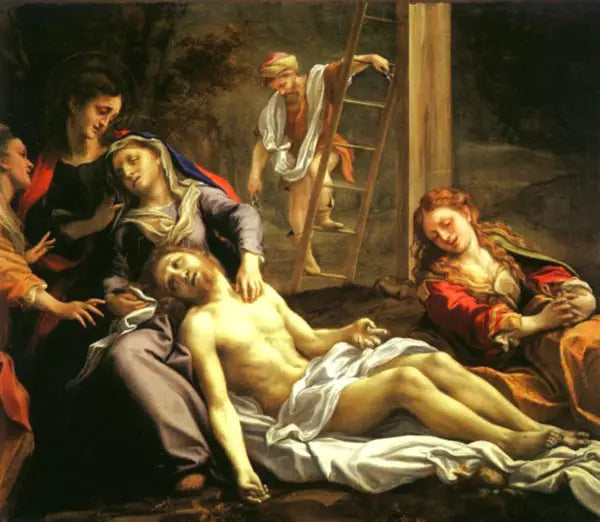 Lamentatie over de gestorven Christus - Antonio da Correggio