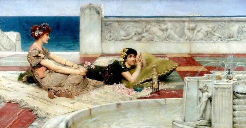 De liefde in de luiheid - Lawrence Alma-Tadema
