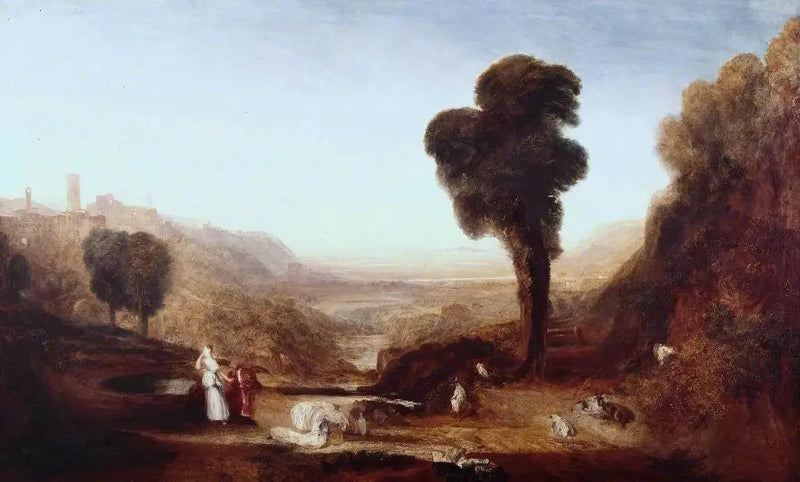 Landschap: Christus en de Vrouw van Samaria - J. M. W. Turner