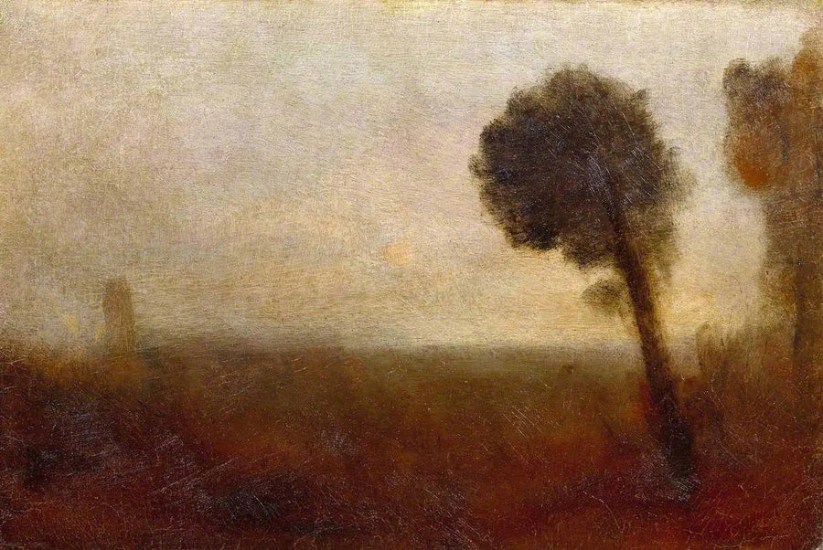 Landschap met een Boom aan de Rechterkant - J. M. W. Turner