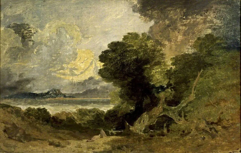 Landschap met Meer en Gevallen Boom - J. M. W. Turner