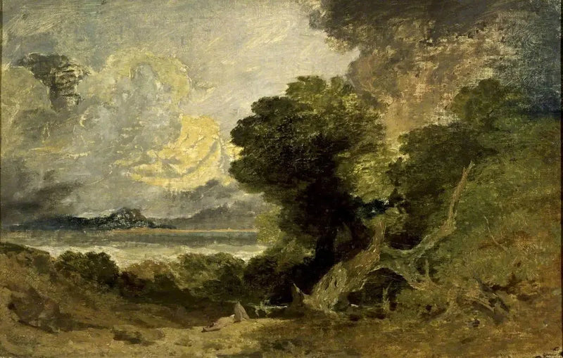 Landschap met Meer en Gevallen Boom - J. M. W. Turner