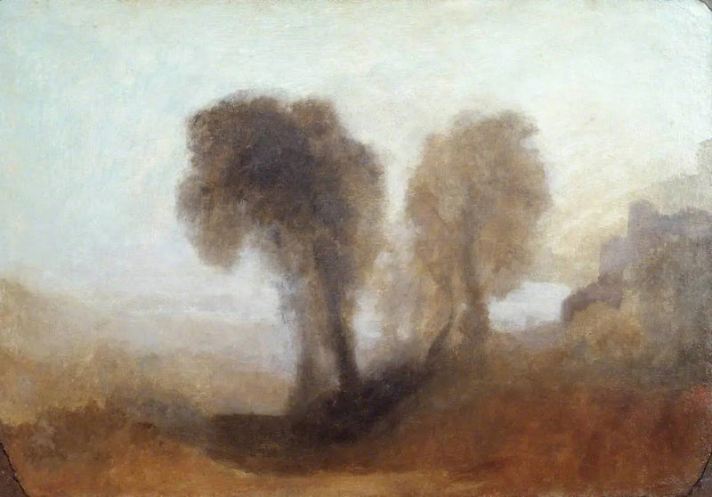 Landschap met Bomen en een Kasteel - J. M. W. Turner