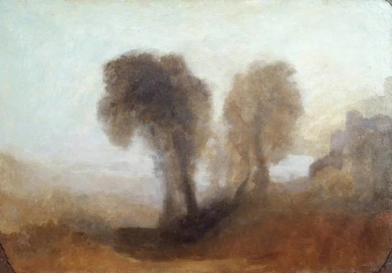 Landschap met Bomen en een Kasteel - J. M. W. Turner