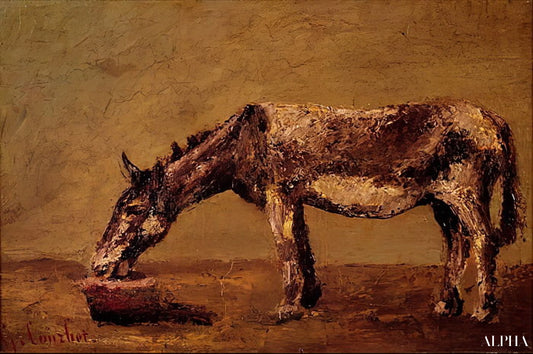 L'âne - Gustave Courbet - Reproductions de tableaux et peintures haut de gamme