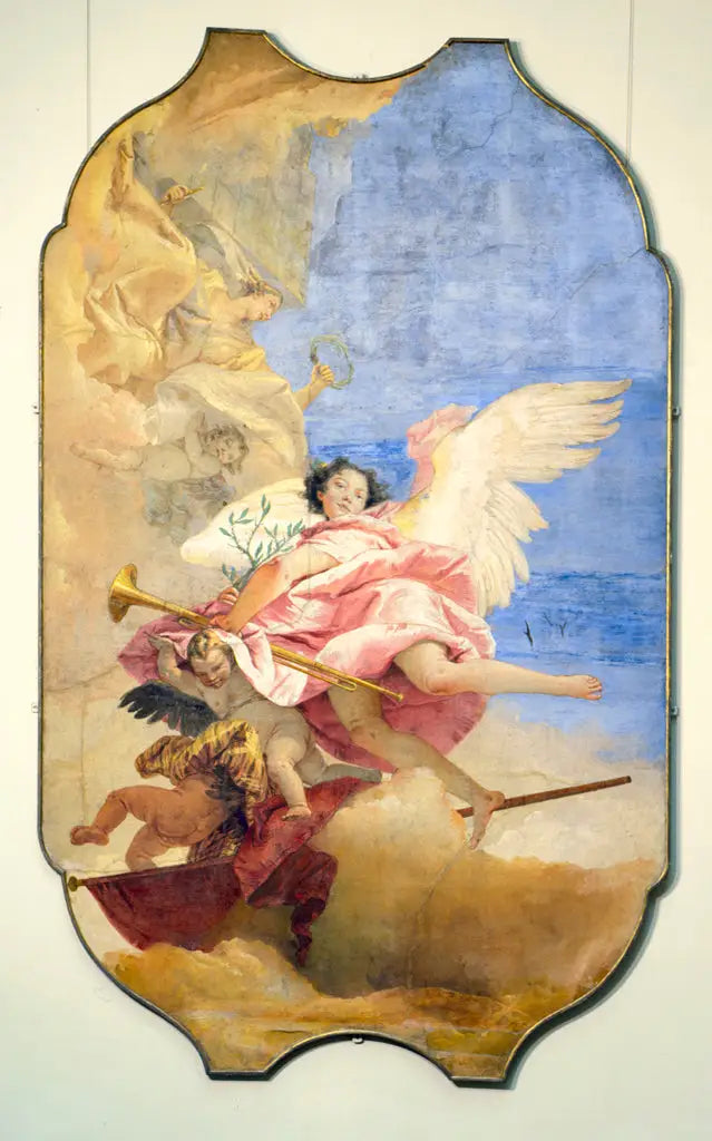 De engel van de roem - Giovanni Battista Tiepolo