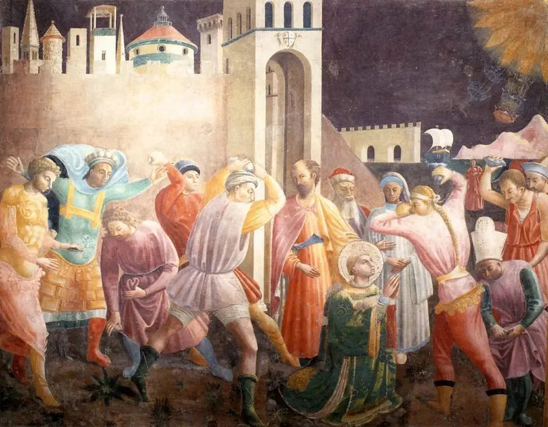 De steniging van Etienne - Paolo Uccello