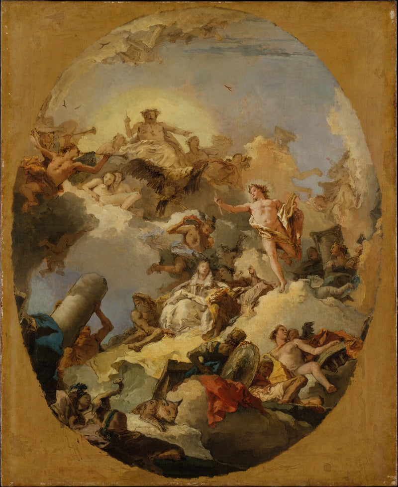 De apotheose van de Spaanse monarchie - Giovanni Battista Tiepolo